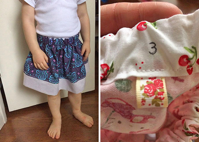 Fat Quarter Skirt - Size 3 - Andrea