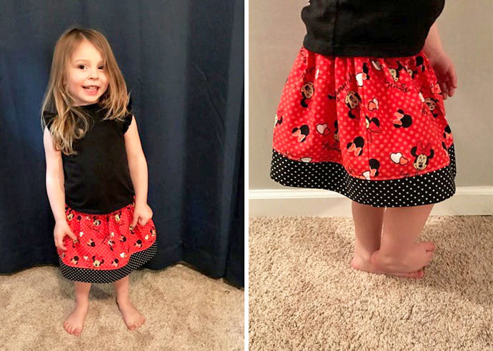 Fat Quarter Skirt - Size 3 - Jessica