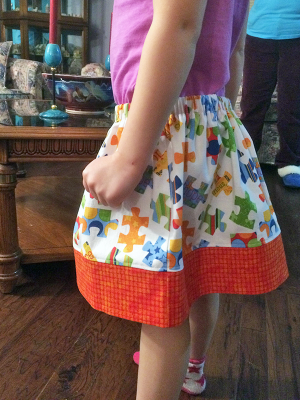 Fat Quarter Skirt - Size 4 - Melody