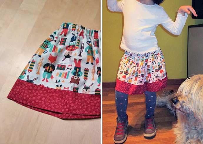 Fat Quarter Skirt - Size 5 - Elena