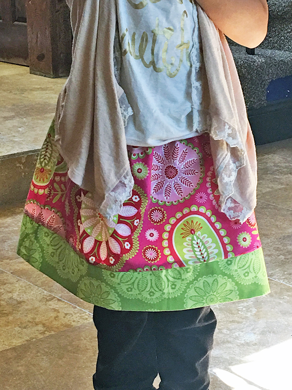 Fat Quarter Skirt - Size 5 - Laura