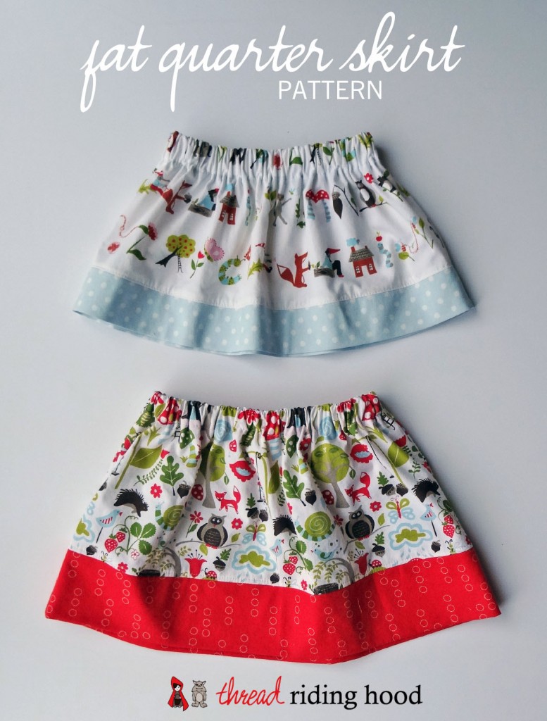 Fat Quarter Skirt PDF Pattern - Thread Riding Hood