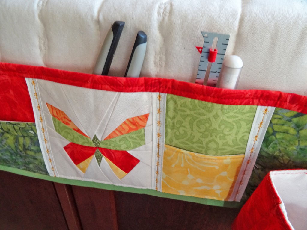 Machine Mat Pockets Sewing Machine Mat, Sewing Machine Cover, Thread Catcher, Batiks
