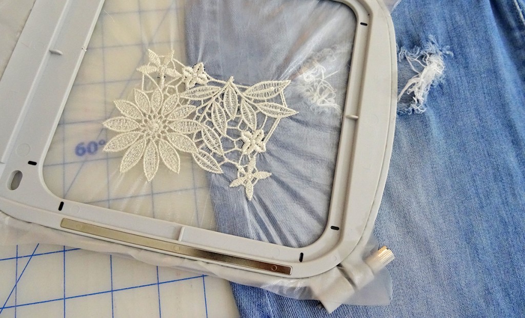 Machine Embroidered Lace Machine Embroidered Lace, Janome, Skyline S9