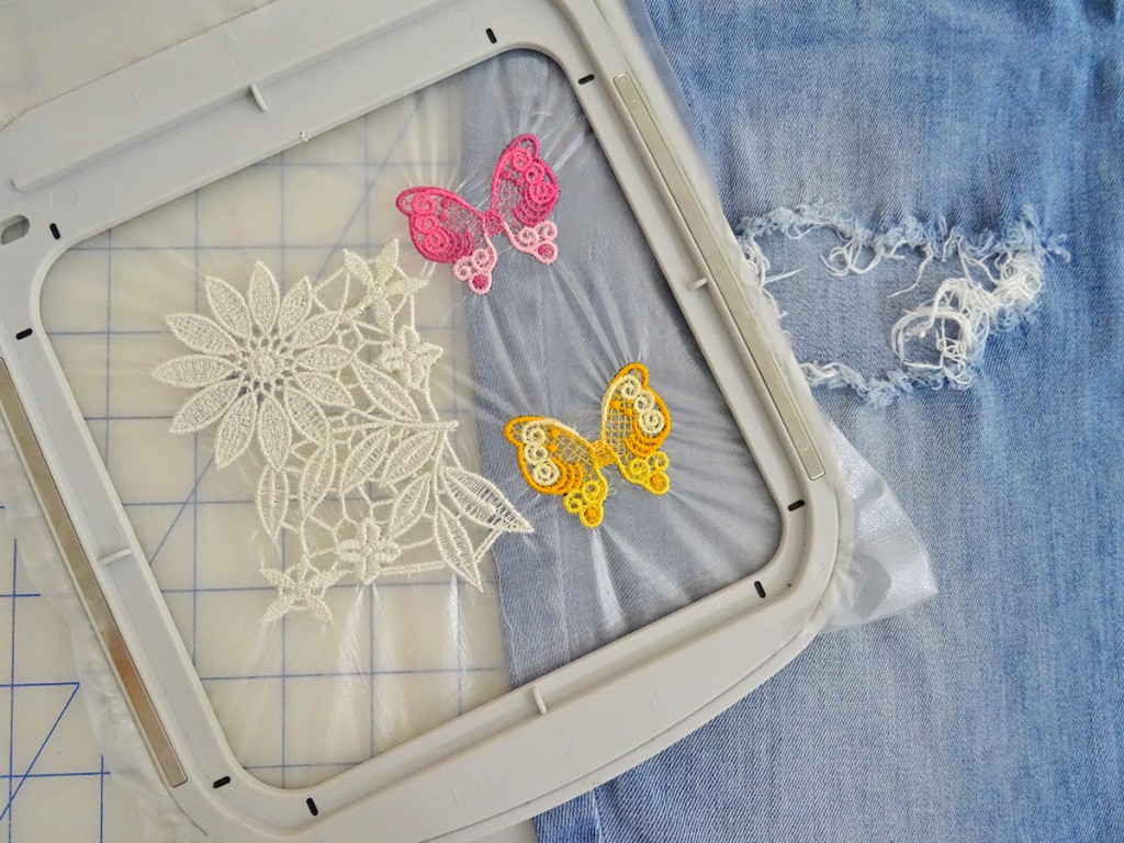 Embroidered Lace Butterflies Embroidered Lace Butterflies