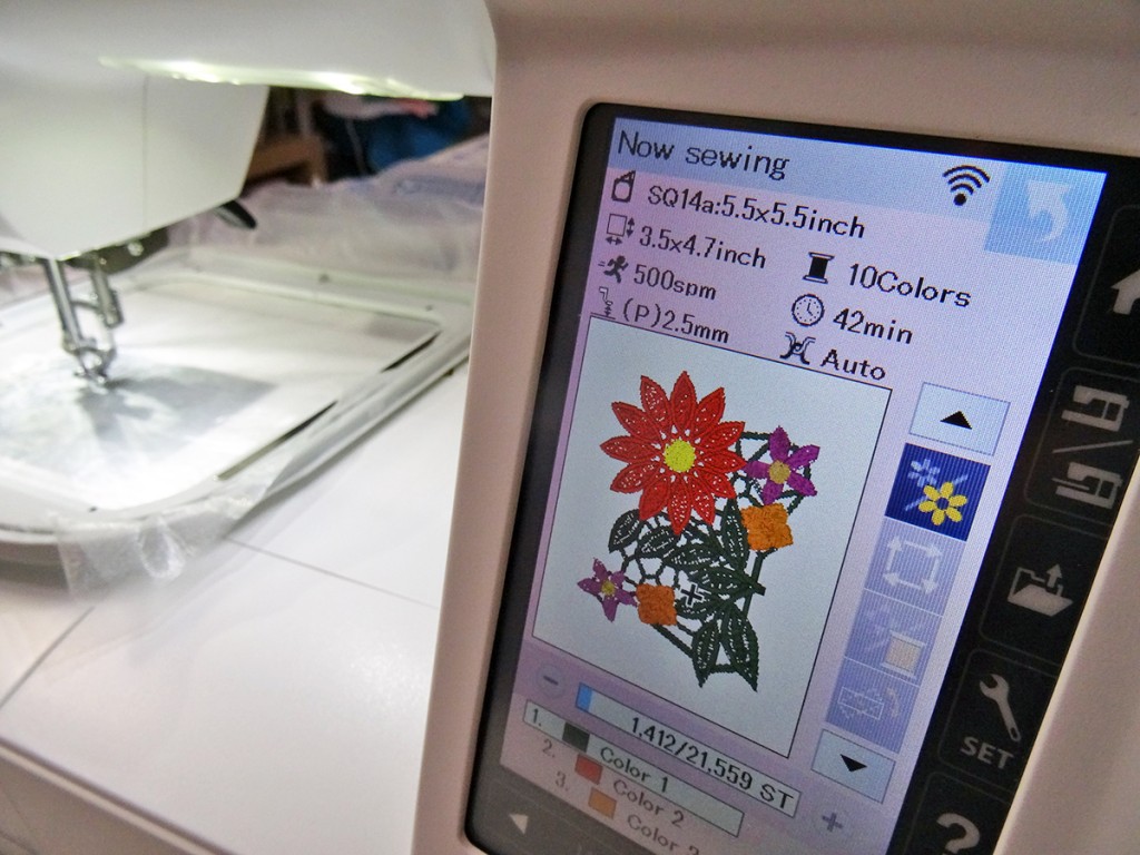 Embroidering Lace on the Skyline S9 Embroidering Lace on the Skyline S9, Janome
