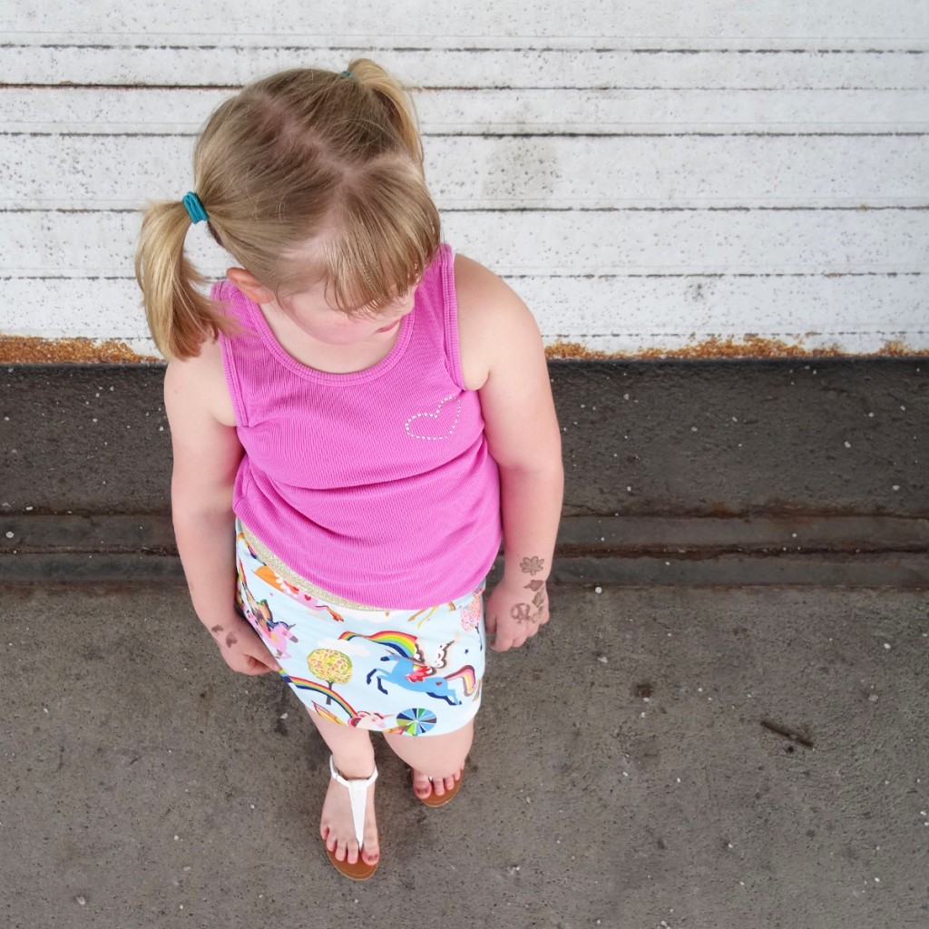 Unicorn Skirt Top View Unicorn Skirt Top View