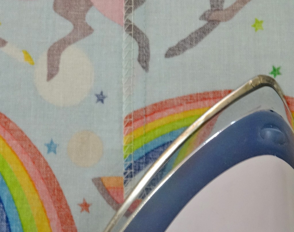 Press seam towards the back Press seam towards the back