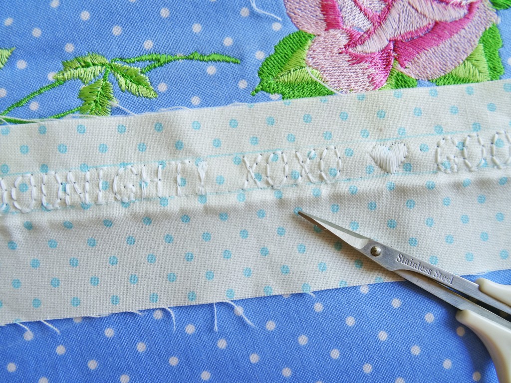 Clean up the stitched lettering diy pillowcase, secret message, glow in the dark, glow-in-the-dark, handmade, pillowcase