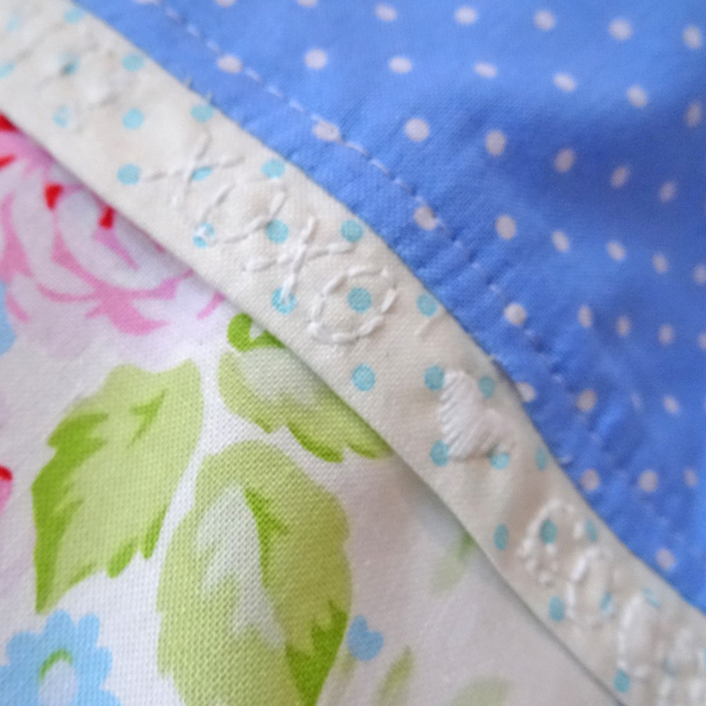 Secret message on pillowcase accent strip