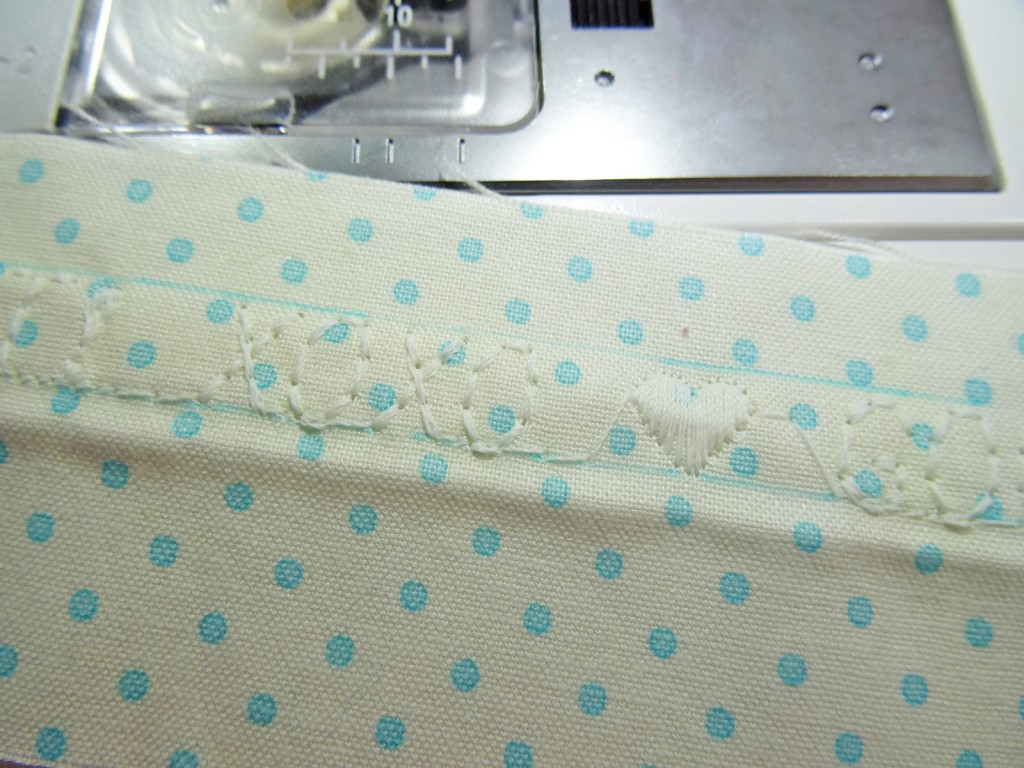 Stitched Glow in the Dark message diy pillowcase, secret message, glow in the dark, glow-in-the-dark, handmade, pillowcase