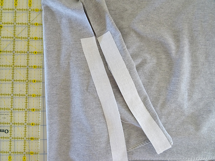 Fuse the interfacing zipper, tutorial