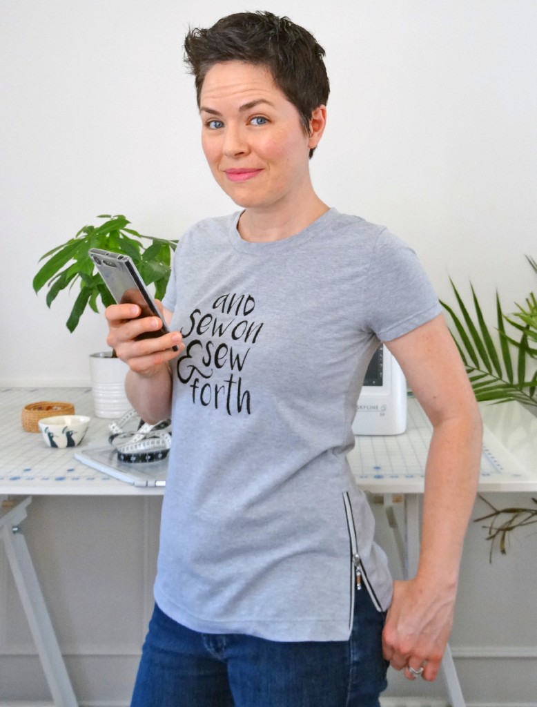 Sewing Tee with Side Zipper zipper, tutorial, union st tee