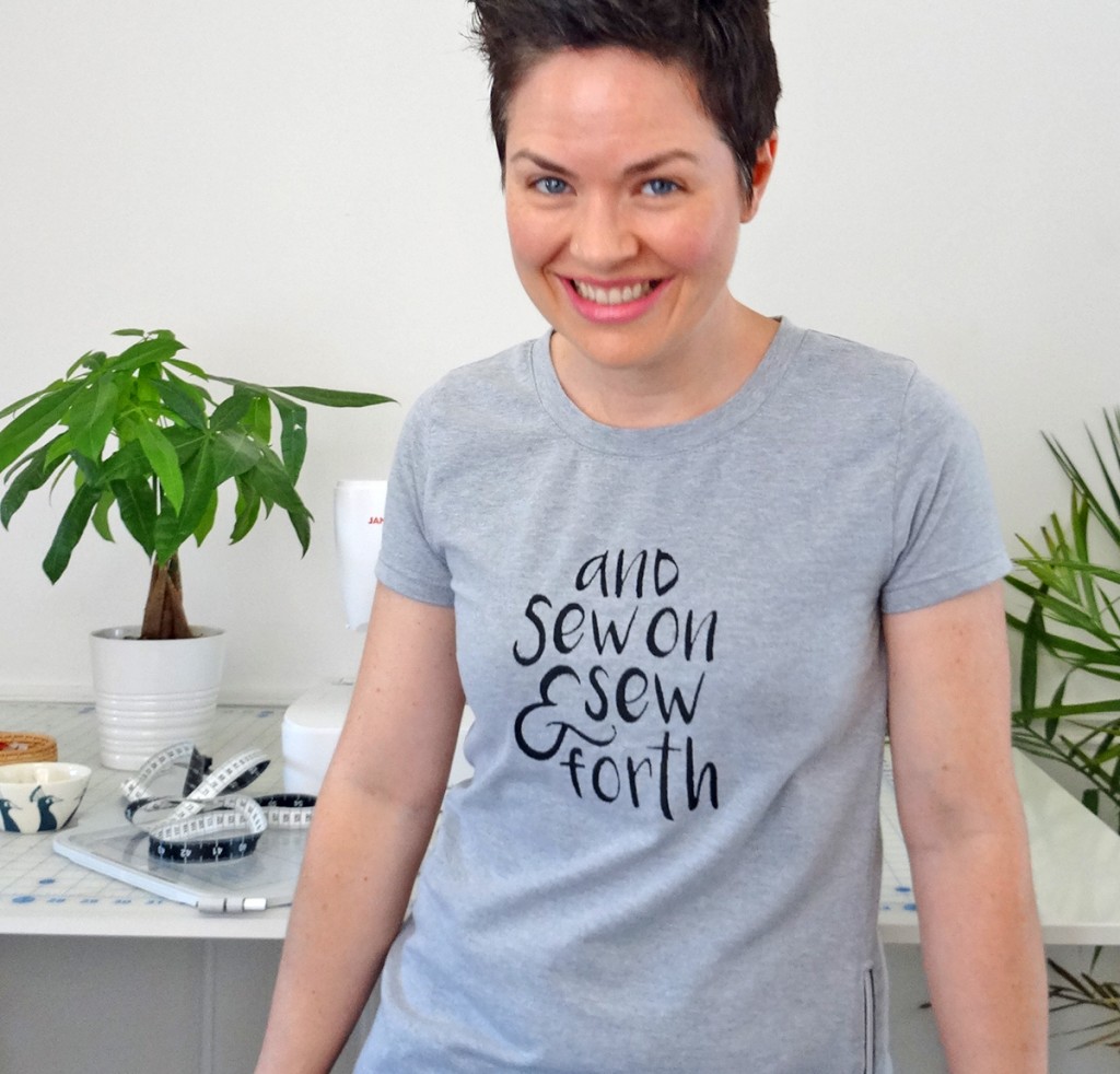 And Sew on and Sew Forth zipper, tutorial, union st tee