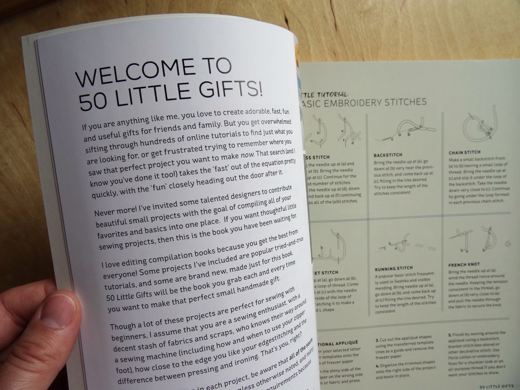 50 Little Gifts Intro sewing, book, 50 little gifts
