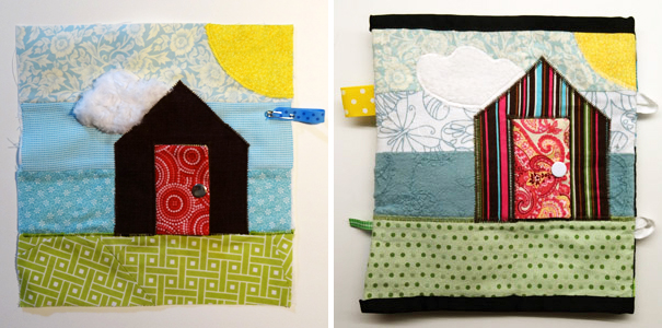 Thread Riding Hood - Quiet Book Sew-Along: Comparison Shot