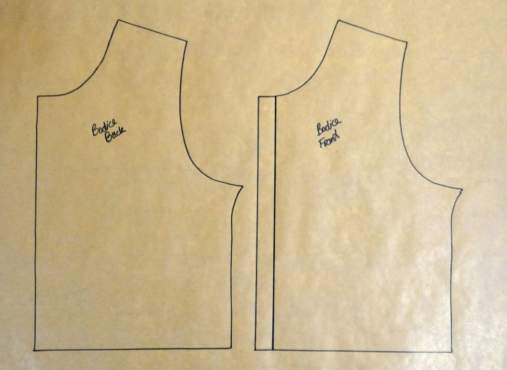 Trace Base Pinafore Pattern Pieces -
