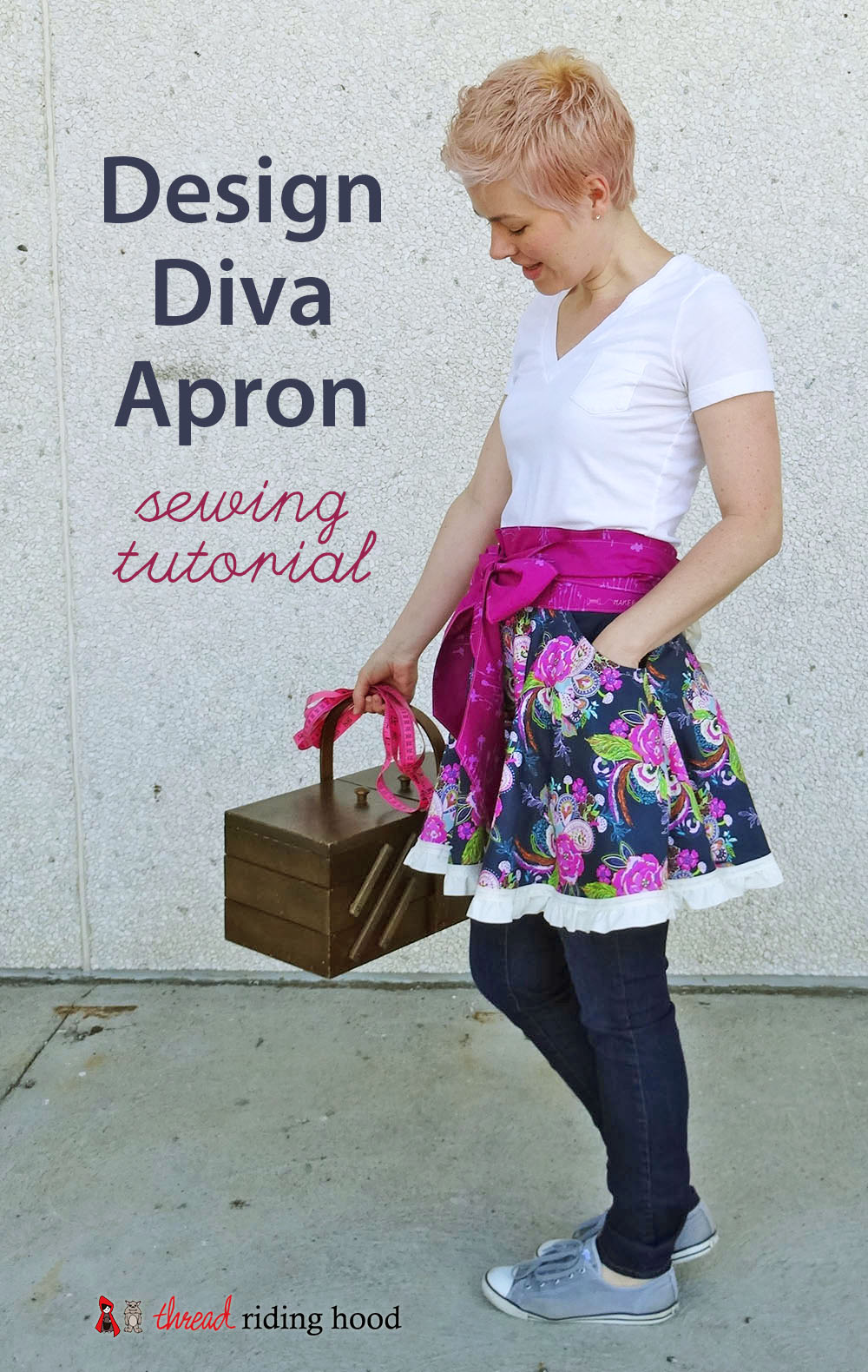 Design Diva Floral Apron - Free Tutorial