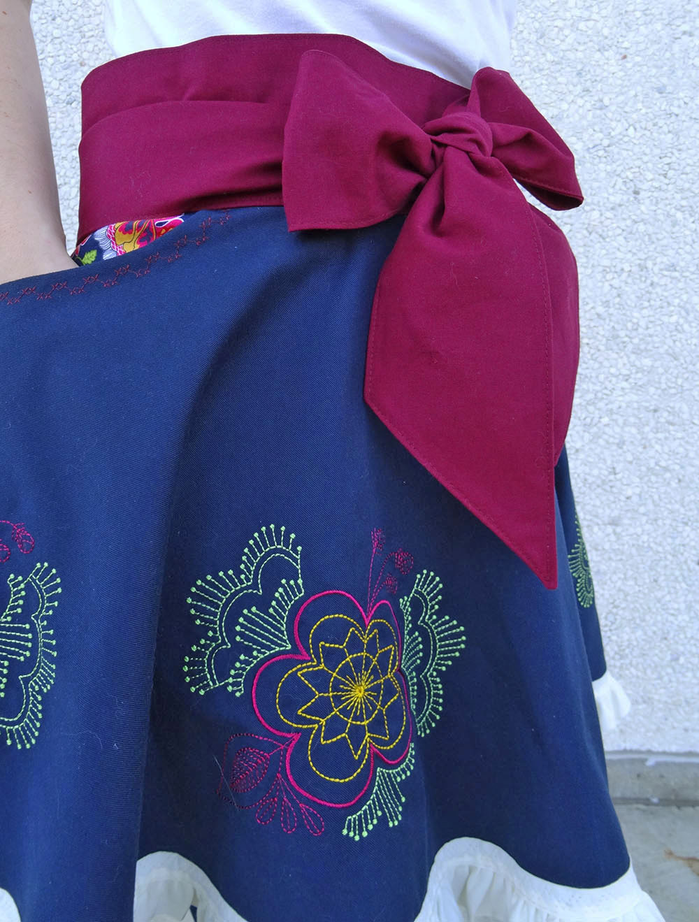 Embroidered Apron - CloseUp
